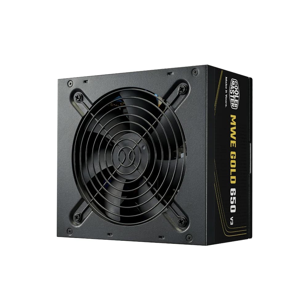 Cooler Master MWE Gold V3 ATX 3.1 Non-Modular Series 650W Power Supply, 80 Plus Efficiency Gold, HDB, Active PFC, ATX 12V Ver. 3.1
