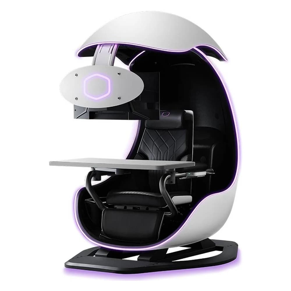 Cooler Master ORB X Station Gaming Pod, Supports up to 3x 27" Monitor, Supports 1200 Watt for PC & Monitors, 2.1-Channel 60W MasterAUDIO