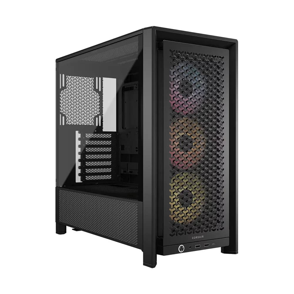 Corsair FRAME 4000D RS ARGB Modular Mid-Tower PC Case Black, Tempered Glass, Dual 360mm radiator support, Back Connect Compatible