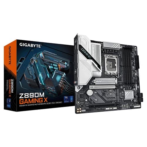 GIGABYTE Z890M Gaming X Micro ATX LGA 1851 Motherboard, Intel Z890 Chipset, 4x DDR5 DIMM Slots, Up to 256GB Max Memory, 1x PCIe 5.0 x16 Slot & 3x M.2 Slots | Z890M-GAMING-X