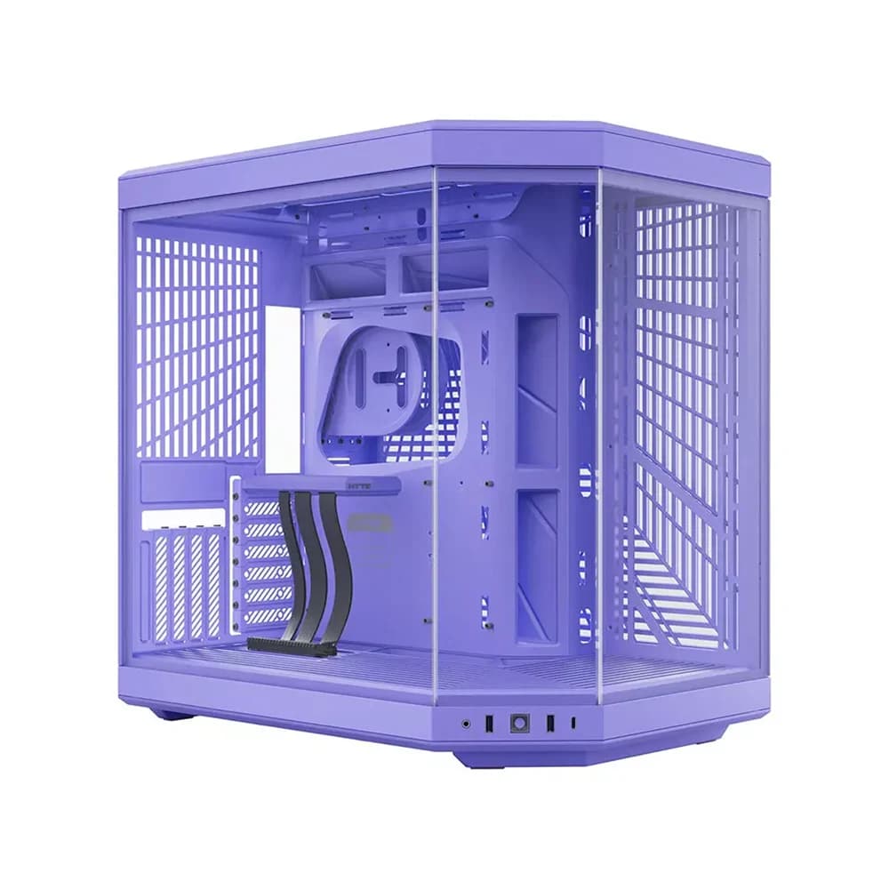 HYTE Y70 Touch Infinite Dual Chamber Mid-Tower ATX PC Gaming Case, Supports Up to 360mm Radiator & 10x 120mm Fans, Nexus Touch, 1x USB-C 3.2 Gen 2, 2x USB-A 3.2 Gen 1, Taro Milk