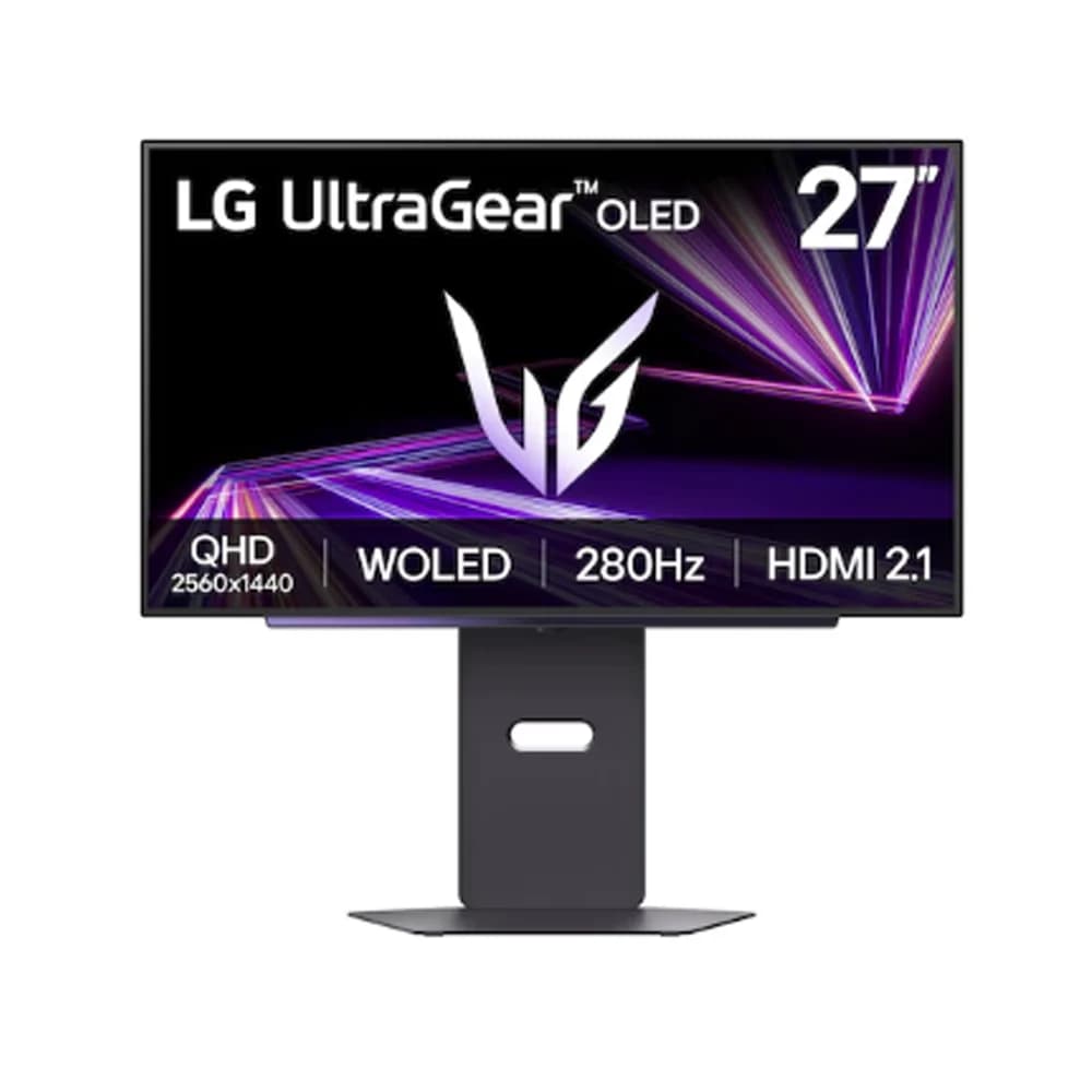 LG 27 Inch UltraGear 27GX700A-B QHD 4th Gen OLED Gaming Monitor, 280Hz refresh rate, 0.03ms (GtG) response time, NVIDIA G-SYNC Compatible