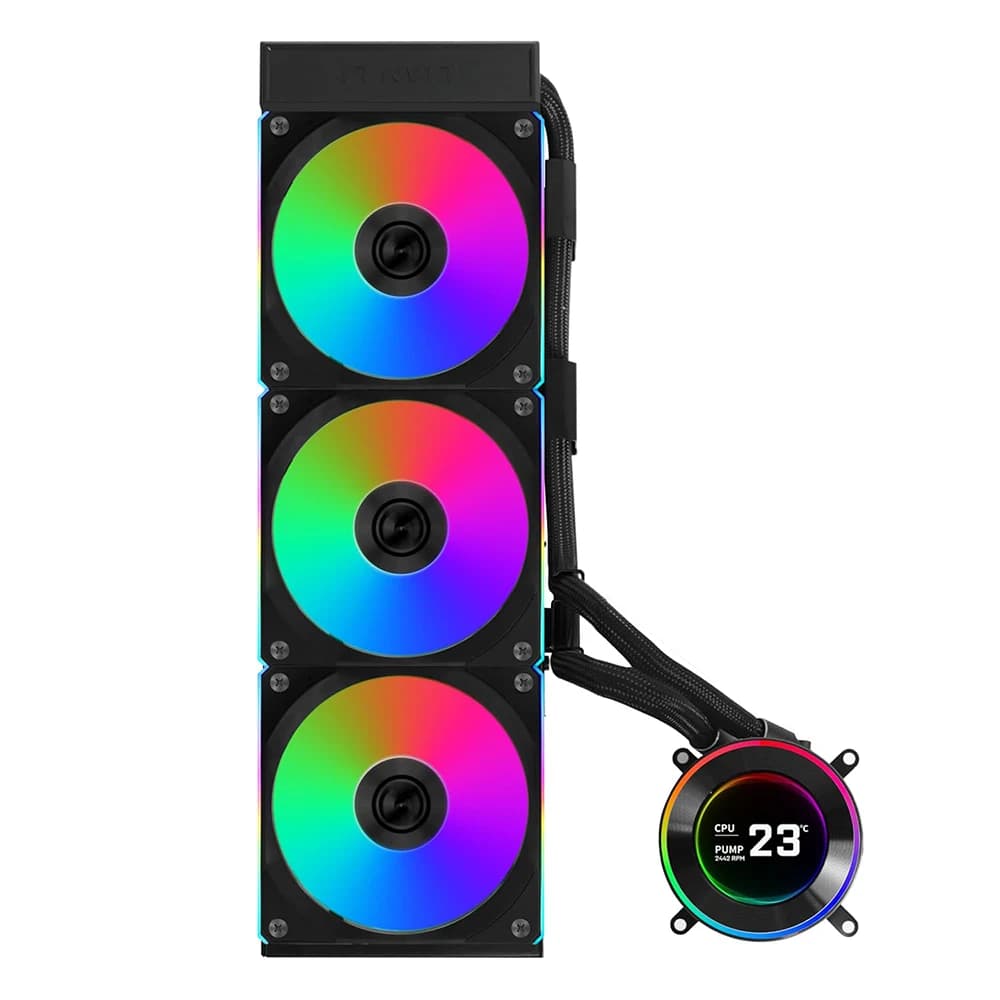 Lian Li Hydroshift II LCD-C 360N CPU Cooler with LCD Black