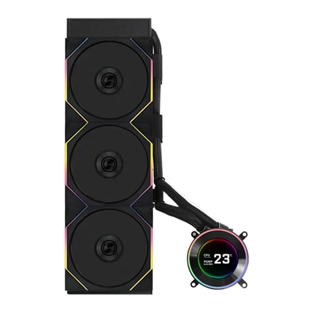 Lian Li Hydroshift II LCD-C 360TL Black CPU Cooler with LCD