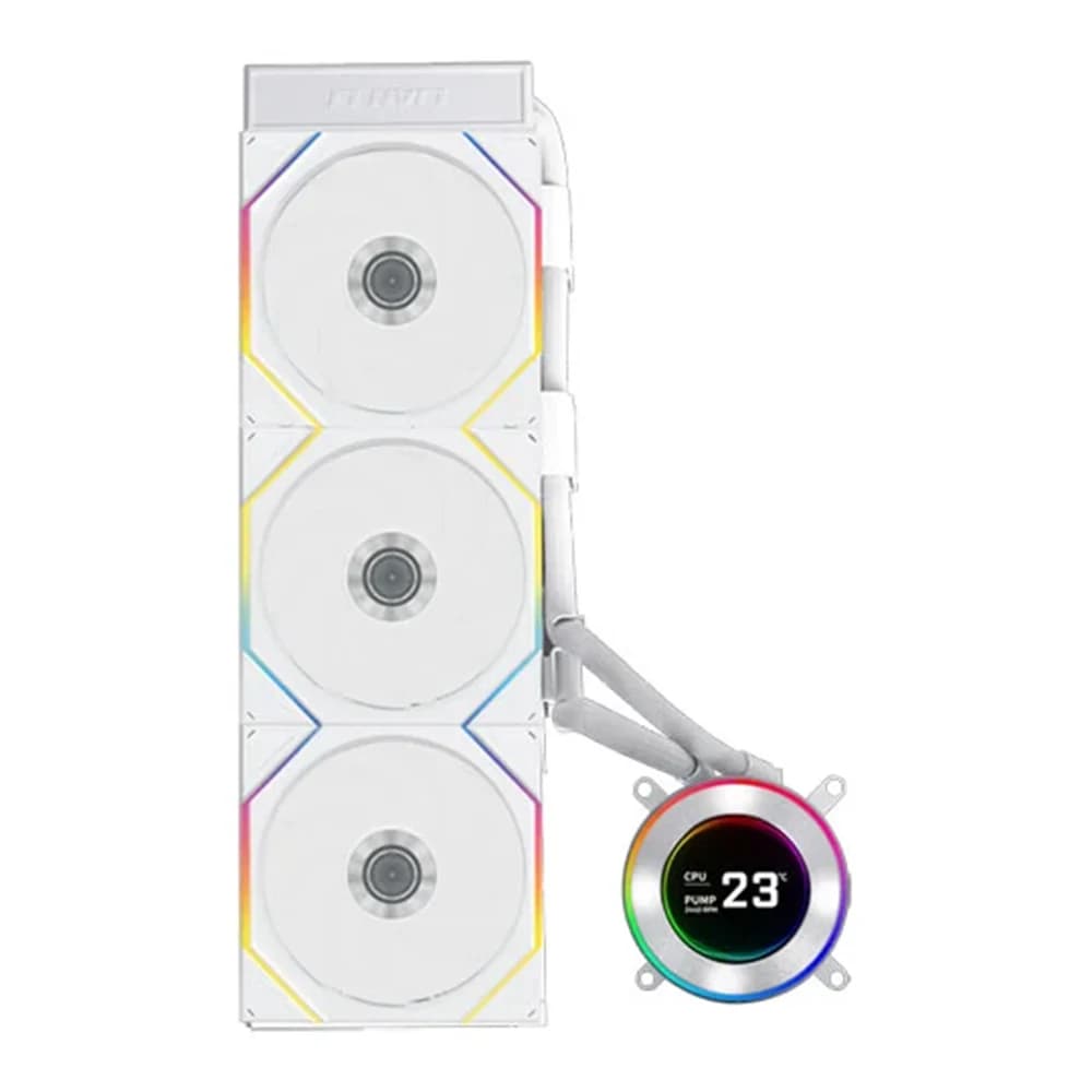 Lian Li Hydroshift II LCD-C 360TL White CPU Cooler with LCD