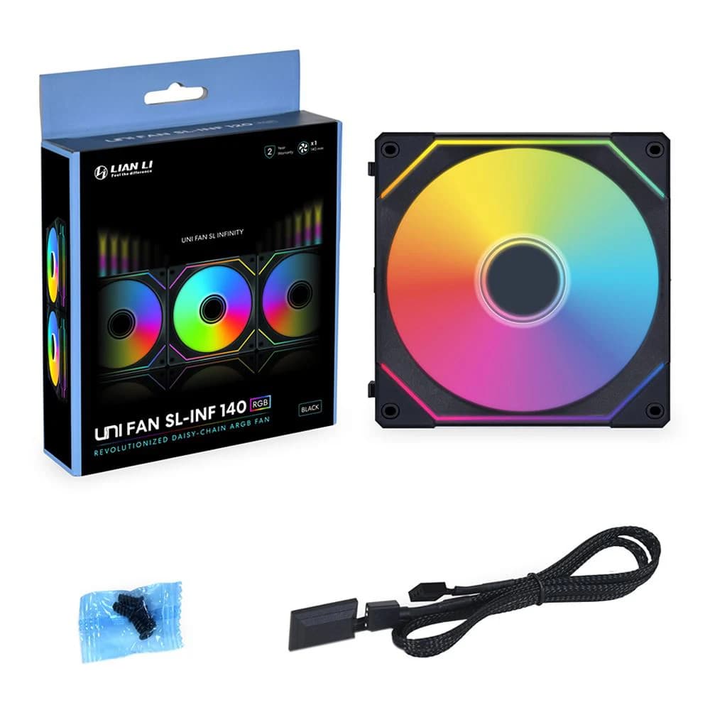 Lian Li SL-INFINITY Fluid Dynamic Bearing 140mm Case Fan Black