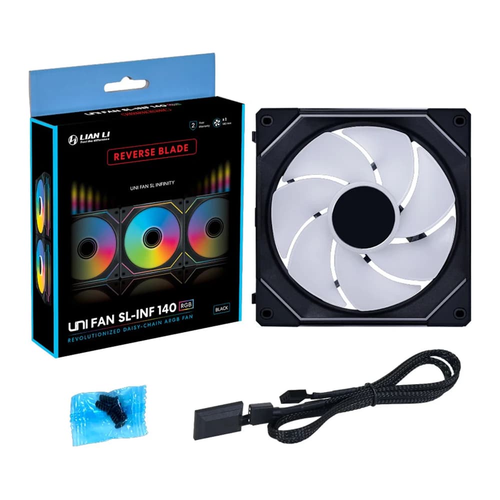 Lian Li UNI FAN SL-INF 140 REVERSE BLADE Black