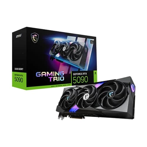 MSI GeForce RTX 5090 32G GAMING TRIO Graphics Card, G-SYNC, 28 Gbps Memory, 21760 Units Cuda Core, PCI Express Gen 5