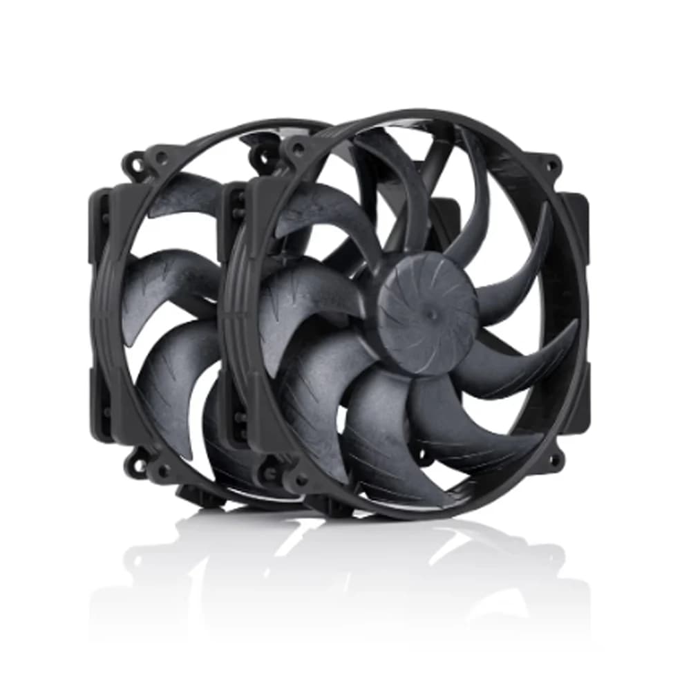 Noctua NF-A14X25r G2 PWM SX2-PP Ch.BK 140mm Dual Fan Set Black, 1500 RPM Fan Speed, 91.58 CFM Fan Airflow, SSO2 Bearing, Sterrox LCP Material