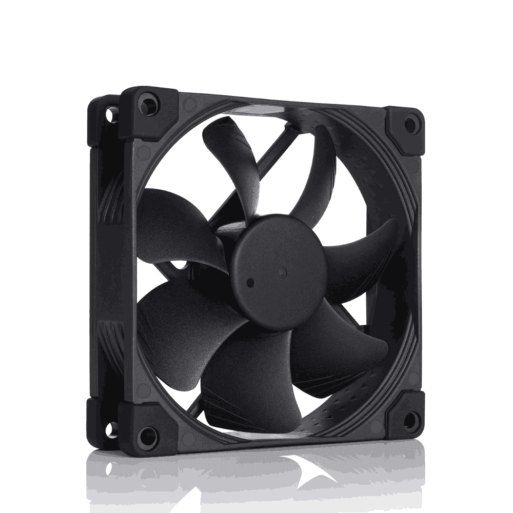 Noctua NF-A9 PWM High-efficiency quiet 92mm Fan Chromax Black Swap, High Airflow, Low Noise, 25mm Thick Fan, for PC and Electronics Cooling, Customisable Colour Pads, 2000rpm 4-Pin PWM