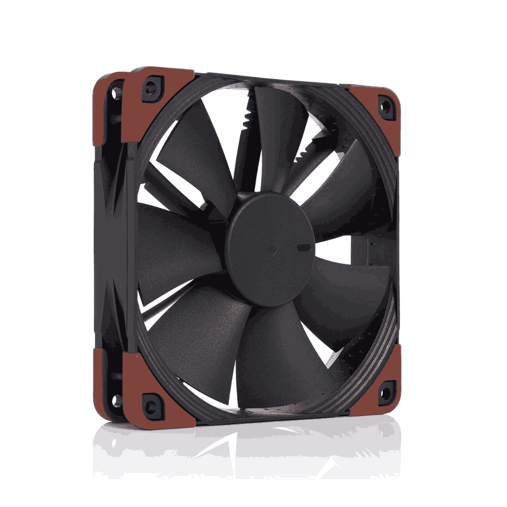 Noctua NF-F12 industrialPPC-3000 PWM Heavy-duty 120mm Fan, Heavy Duty High Airflow 24V 25mm Thick Fan, Extreme Environments, Certified Water, Dust Protection, 3000rpm 4-Pin PWM