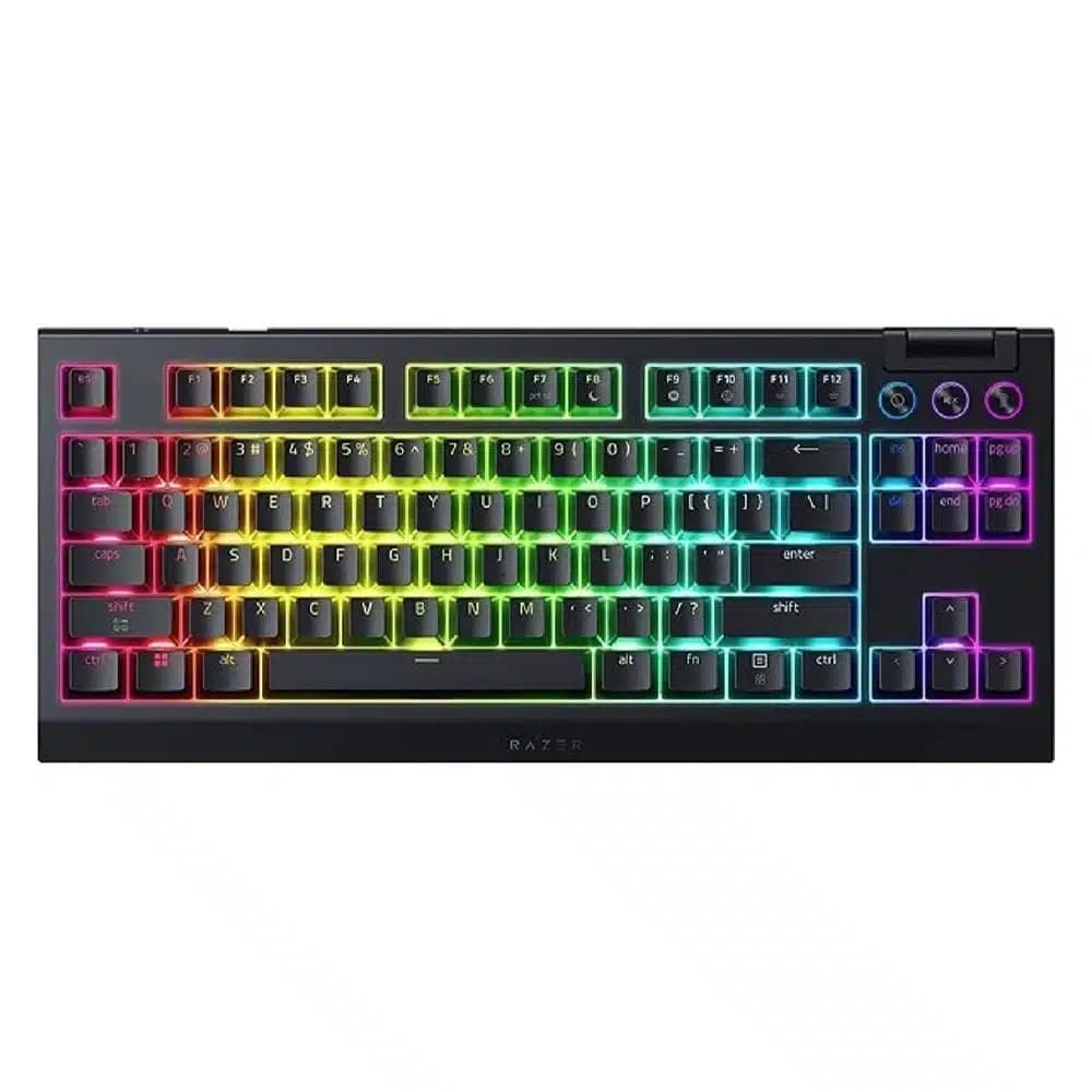 Razer BlackWidow V4 Tenkeyless HyperSpeed Wireless Gaming Keyboard Black, Razer Chroma RGB, 5 Profiles, Doubleshot ABS Keycaps