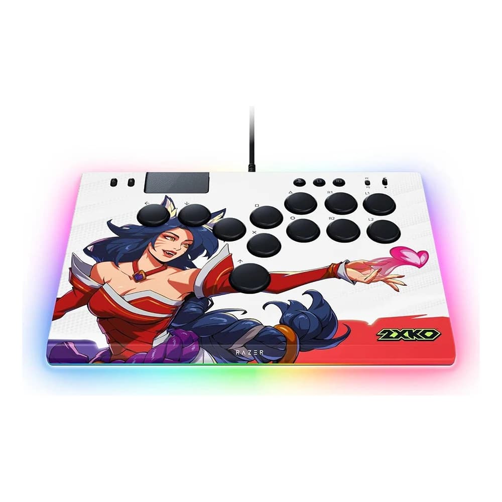 Razer Kitsune 2XKO Edition All-Button Optical Arcade Controller, Low-Profile Linear Optical Switches, Removable Aluminum Top Plate, Razer Chroma RGB, PS5 console or PC Compatible