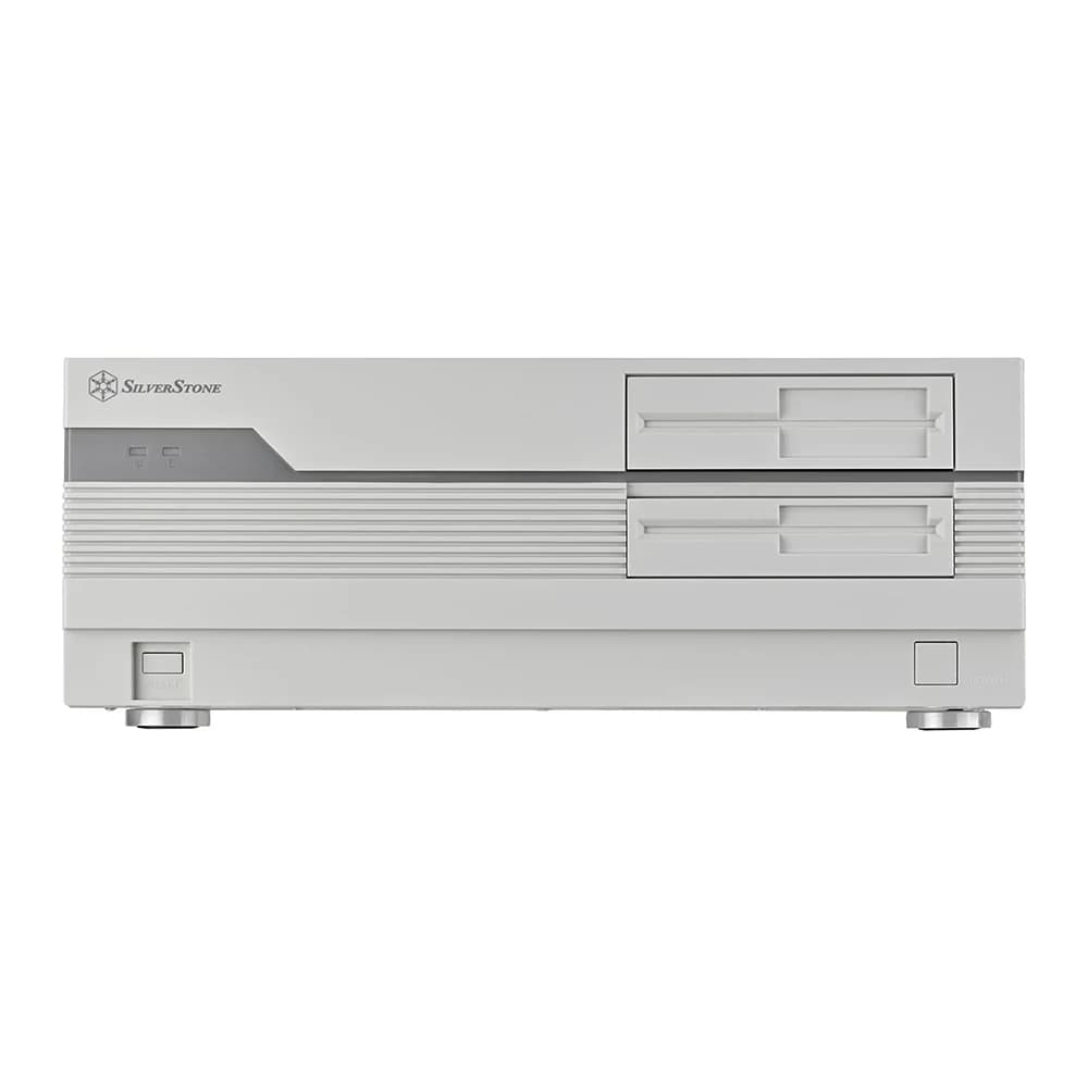 Silverstone FLP01 Retro-inspired HTPC Chassis Desktop, USB Type-C, SSI-CEB, ATX, Micro-ATX, Mini-ITX
