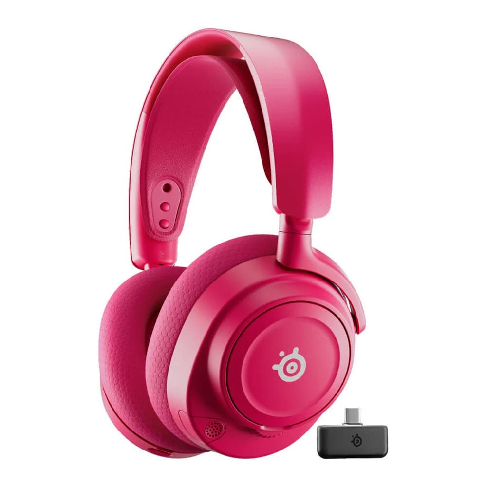 SteelSeries Arctis Nova 7 Gen 2 Wireless Gaming Headphones Magenta, Neodymium Magnetic Drivers, 360° Spatial Audio
