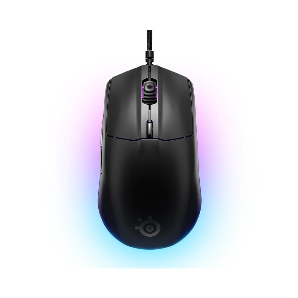 SteelSeries Rival 3 Gen 2 Gaming Mouse Black, 8500 DPI TrueMove Core Optical Sensor, 60 Million Click Durability, Low Latency ,RGB