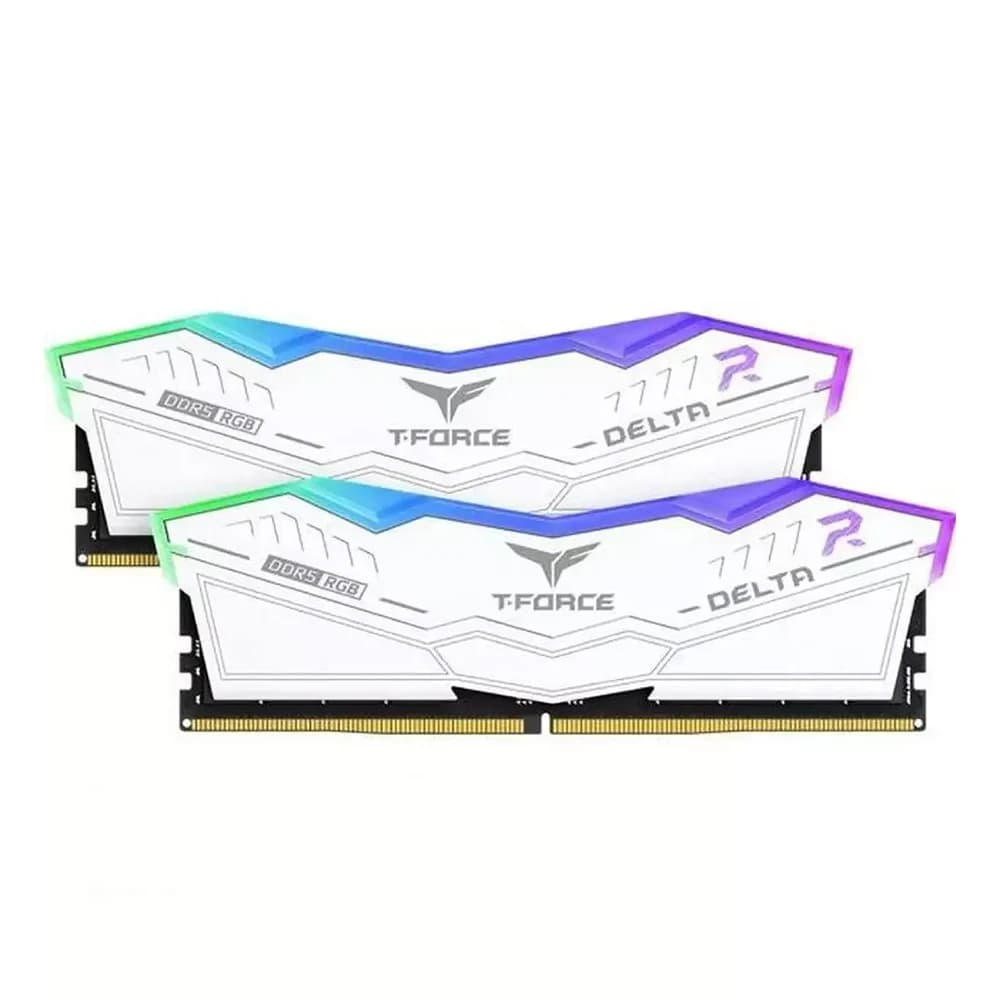 Team T-Force Delta RGB 64GB (2 X 32GB) 6000 DDR5 RAM White