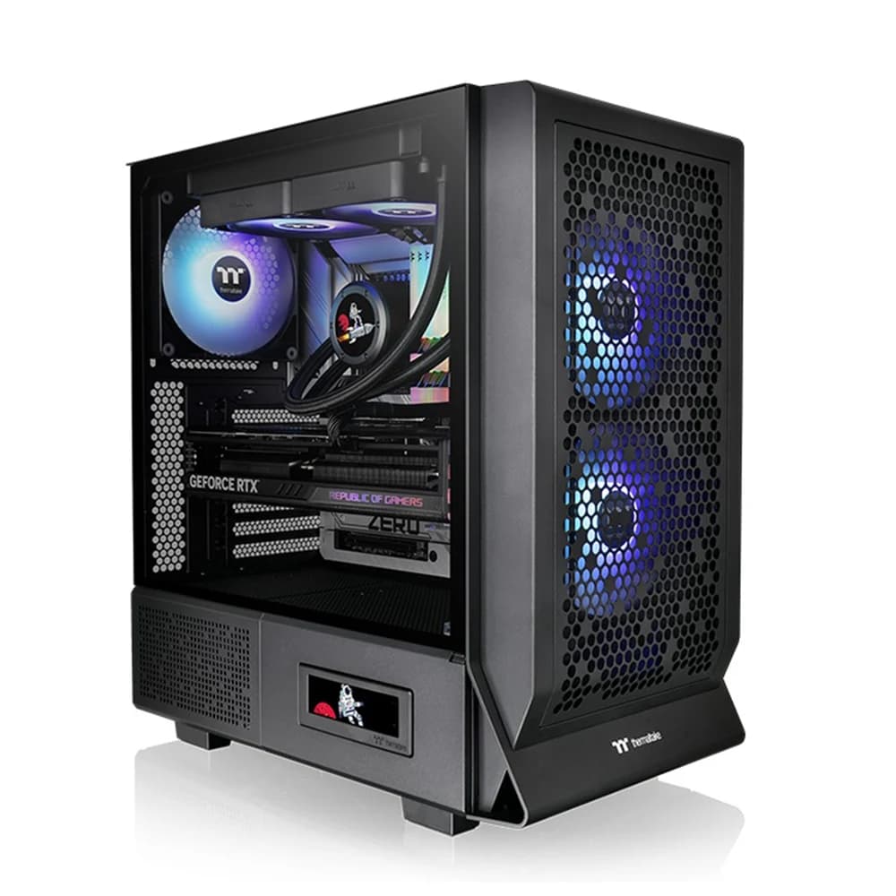Thermaltake Ceres 330 TG ARGB Mid Tower Chassis PC Case Black