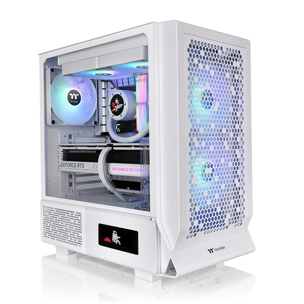 Thermaltake Ceres 330 TG ARGB Snow Mid Tower Chassis PC Case