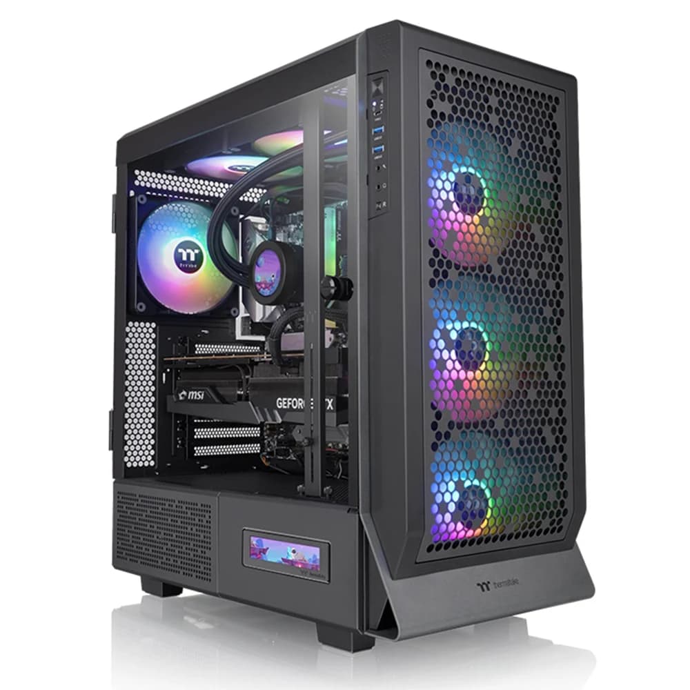 Thermaltake Ceres 500 TG ARGB Mid Tower Chassis PC Case Black