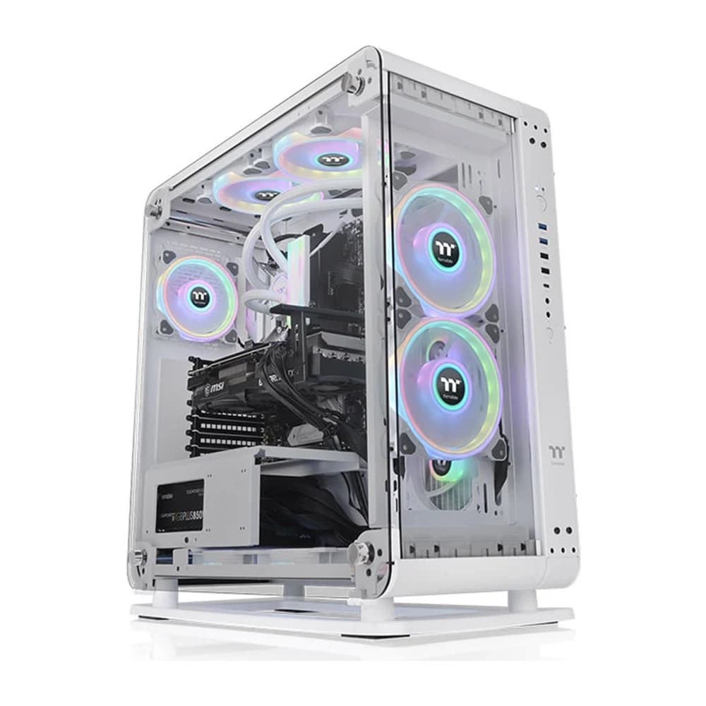 Thermaltake Core P6 Tempered Glass Snow Mid Tower Chassis PC Case