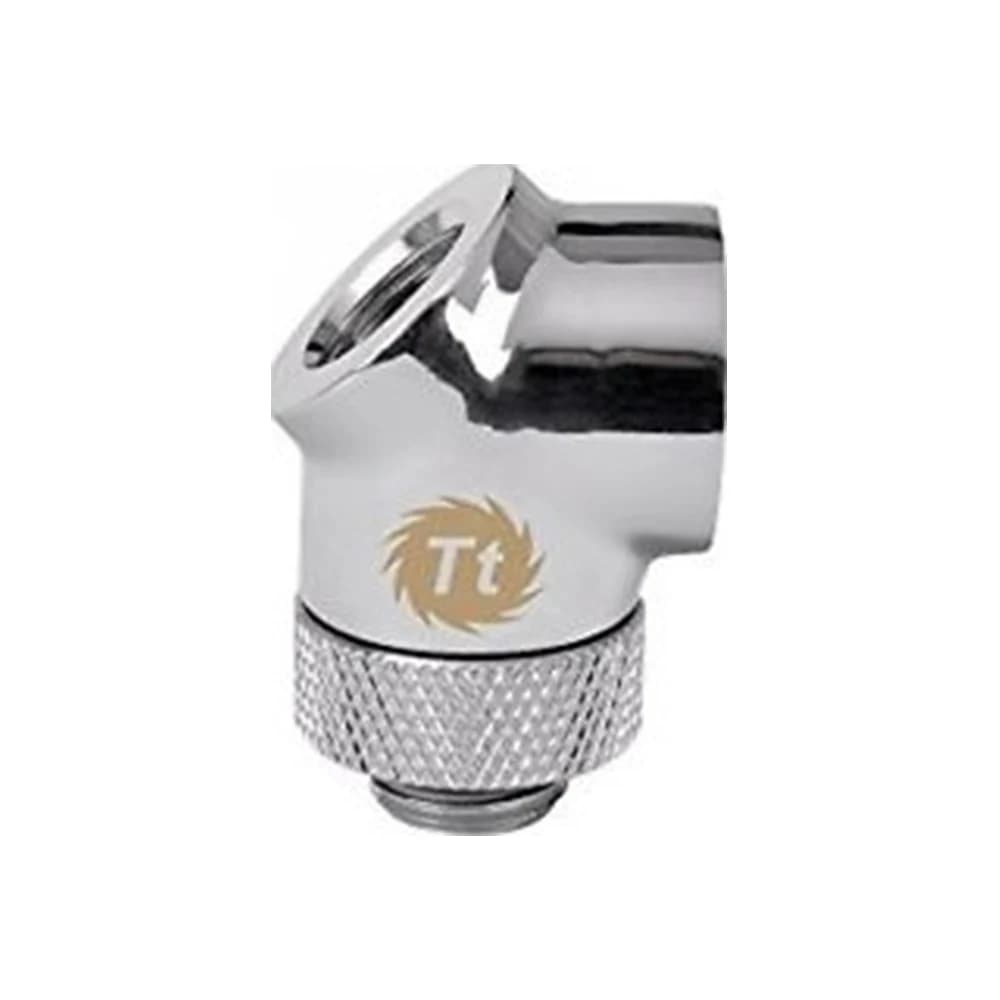 Thermaltake Pacific G1/4 45 Degree Adapter Chrome