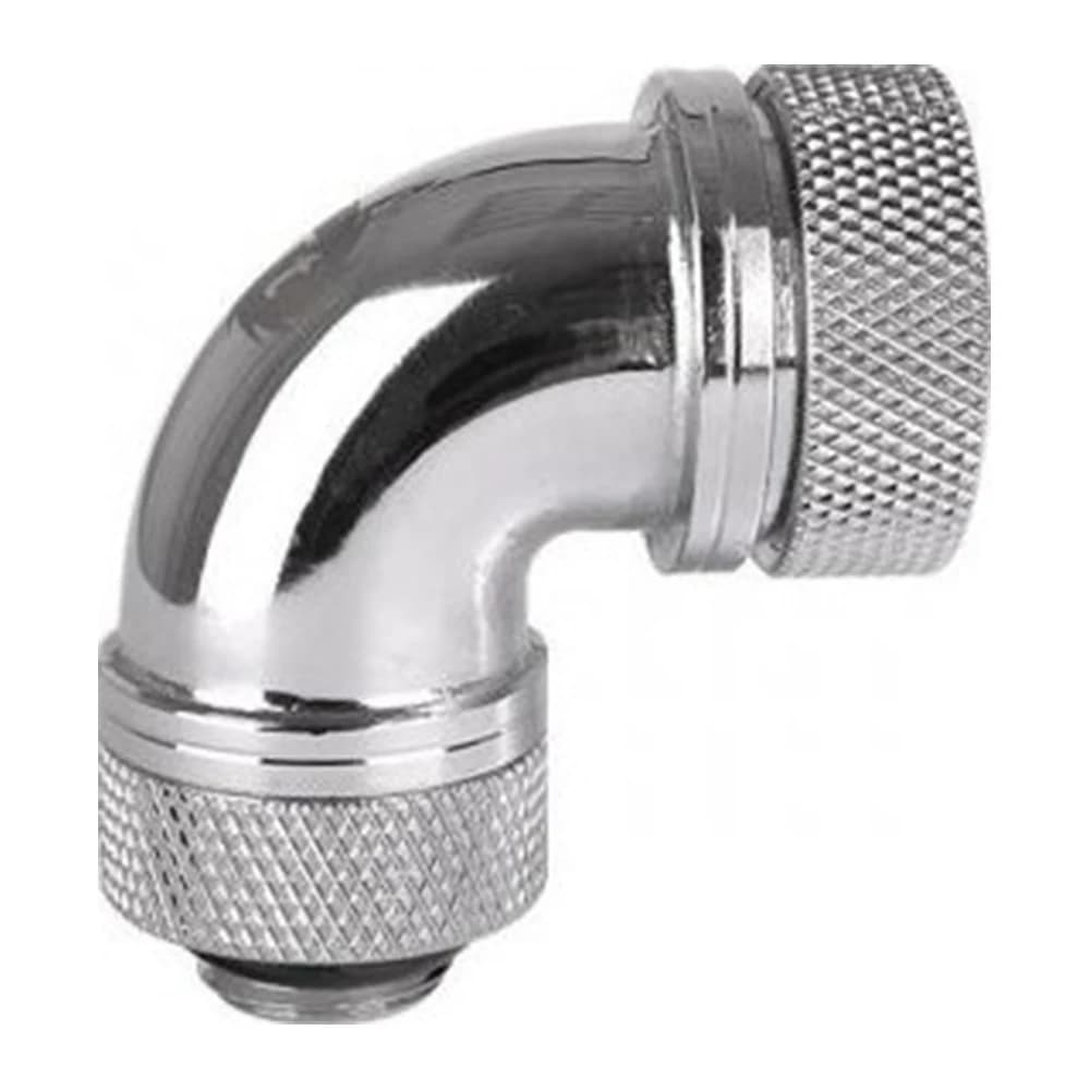 Thermaltake Pacific G14 PETG Tube 90-Degree Compression 16mm OD Chrome
