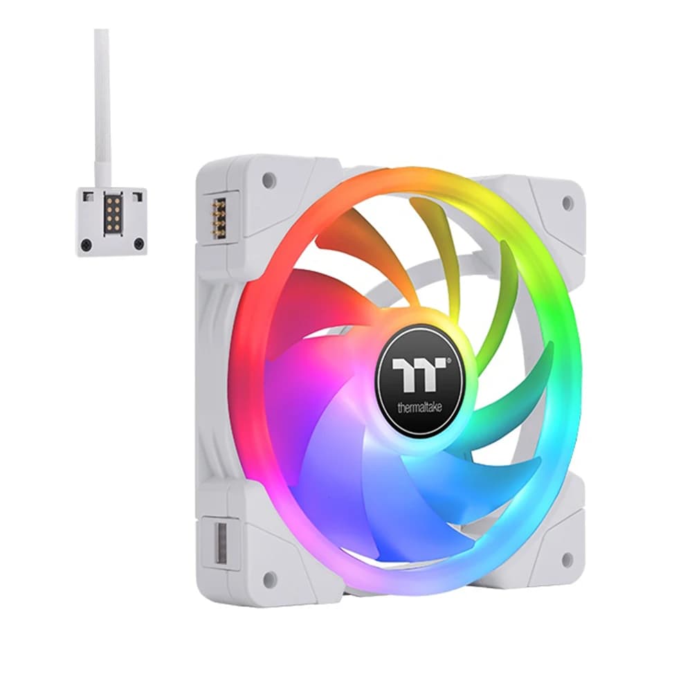Thermaltake SWAFAN EX14 RGB White TT Premium Edition 3-Fan Pack PC Cooling Fan