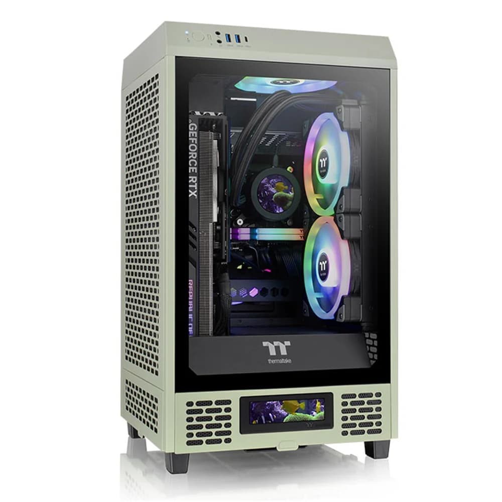 Thermaltake The Tower 200 Matcha Green Mini Chassis PC Case