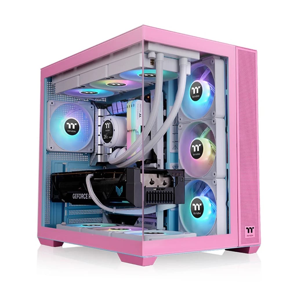 Thermaltake View 380 TG ARGB Bubble Pink Mid Tower Chassis PC Case