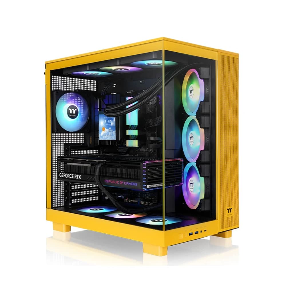 Thermaltake View 380 XL TG ARGB Bumblebee Mid Tower Chassis PC Case