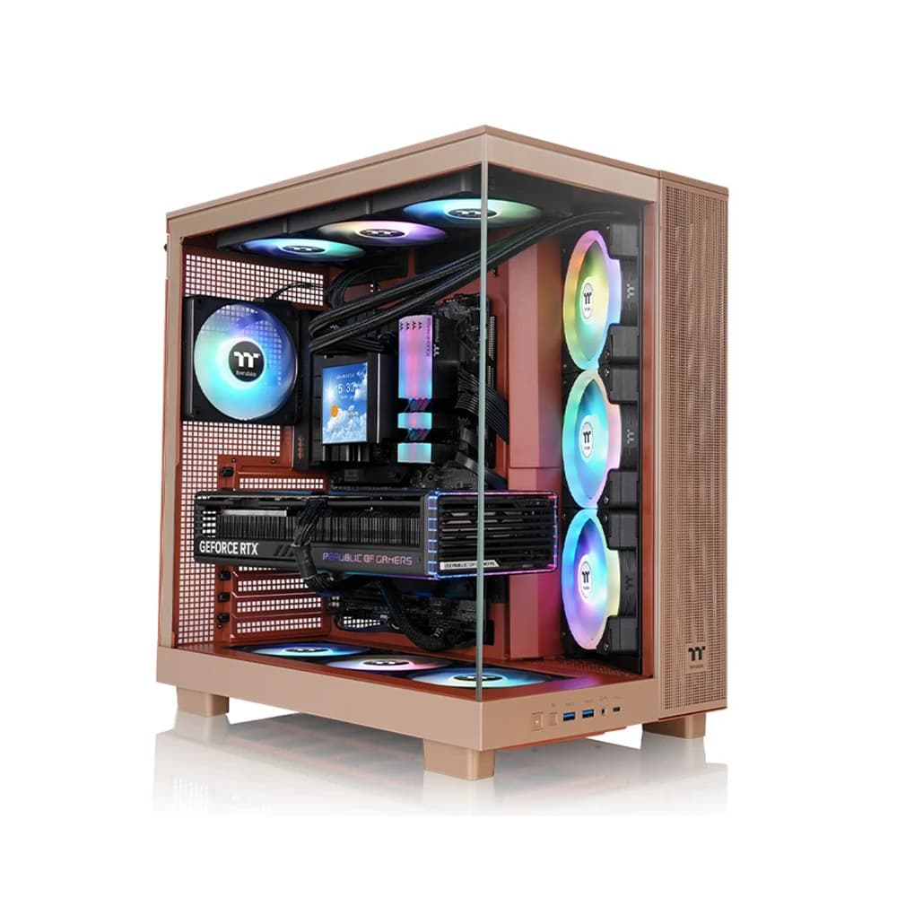 Thermaltake View 380 XL TG ARGB Gravel Sand Mid Tower Chassis PC Case