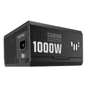 Back and side view of TUF Gaming 1000W PSU