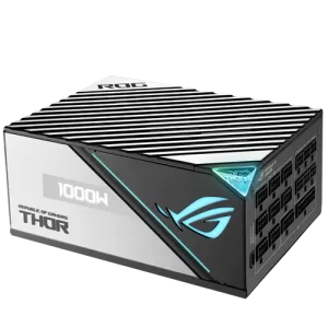 Side view of Rog Thor 1000W Platinum II Power Supply