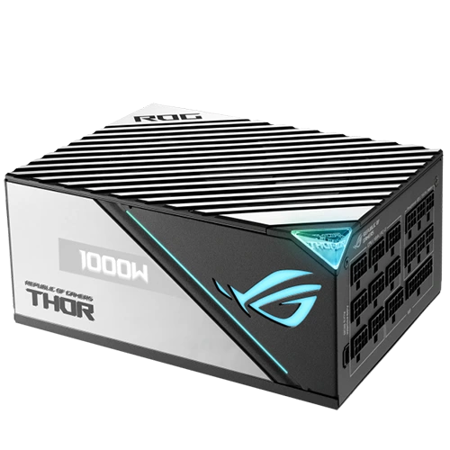 Side view of Rog Thor 1000W Platinum II Power Supply