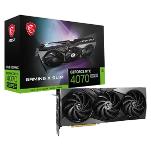 MSI GeForce RTX 4070 Super Gaming X Slim 12GB GDDR6X Graphics Card, 192bit Memory, 2655 MHz Extreme Performance, 4.6 OpenGL Version Support