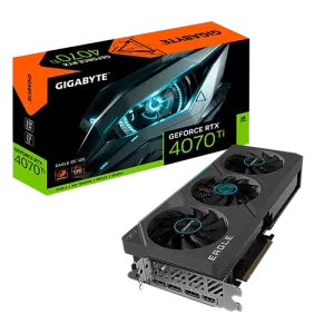 Gigabyte GeForce RTX4070 Ti Eagle OC 12G Graphics Card close to the box view