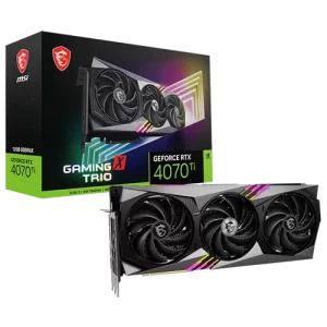 MSI Graphics Card GeForce RTX 4070 Ti GAMING X TRIO Close to the box View