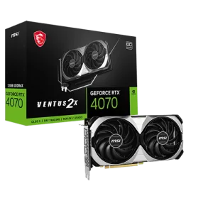 MSI GeForce RTX 4070Ti VENTUS 2X 12G OC PC Graphics Card with box view