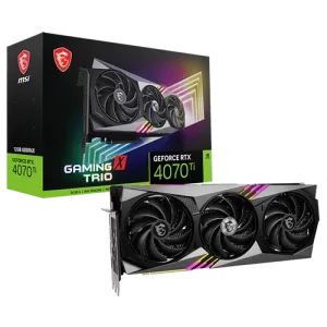 MSI GeForce RTX 4070 Ti 12GB GDRR6X Gaming Graphic Card close to the box