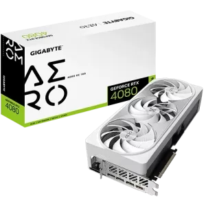 Gigabyte GeForce RTX 4080 16GB AERO OC Graphics Card Close to the Box View