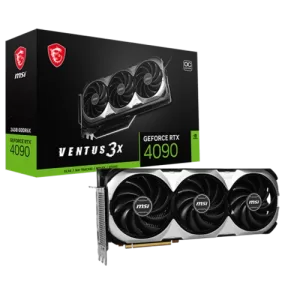 MSI GeForce RTX 4090 VENTUS 3X OC 24GB GDDR6X Graphics Card, 384-bit Memory, 2550MHz Boost Clock, 16384 CUDA Cores, TORX Fan 4.0