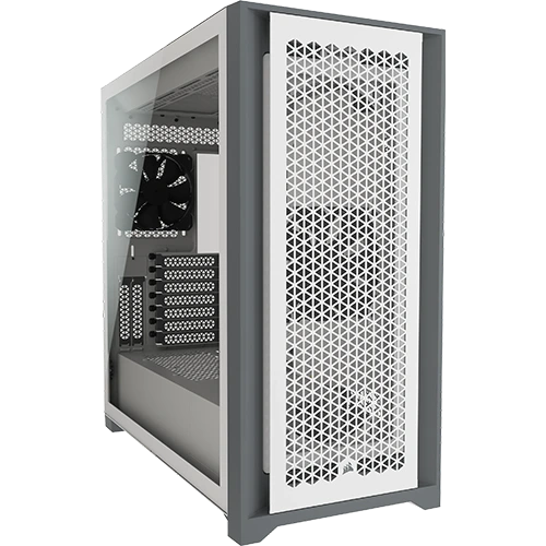 Corsair 5000D Airflow Tempered Glass Mid-Tower ATX PC Case — White