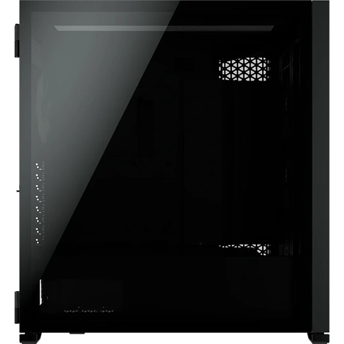 iCUE 7000X RGB Full-Tower ATX PC Case Side view with tempered Glass