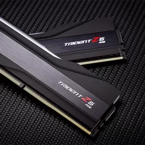 Black Background trident 7600mhz rgb series memory