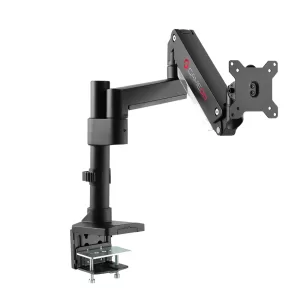 GAMEON Pole-Mounted Single Monitor Arm Black