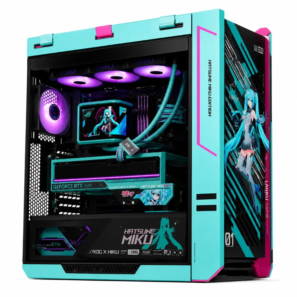 Hatsune Miku Limited Edition Main ASUS ROG Hatsune Miku Edition Gaming PC
