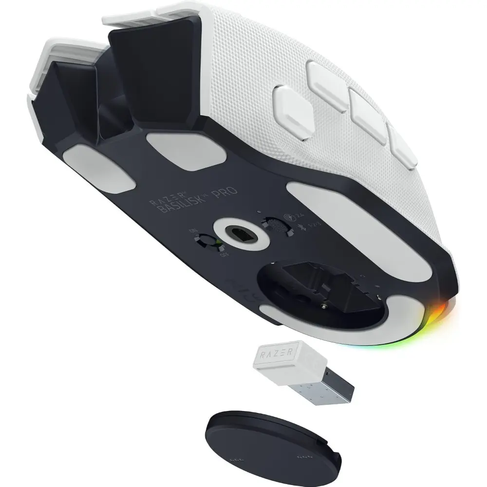 Razer Basilisk V4 Pro Wireless Gaming Mouse White 2