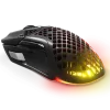 SteelSeries Aerox 5 Wireless Gaming Mouse, AquaBarrier technology is IP54-rated, 2.4 GHz or Bluetooth 5.0, 400 IPS, 40G acceleration, and tilt tracking