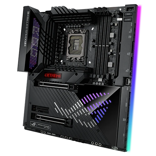 side view of ROG Maximus Z790 Extreme motherboard
